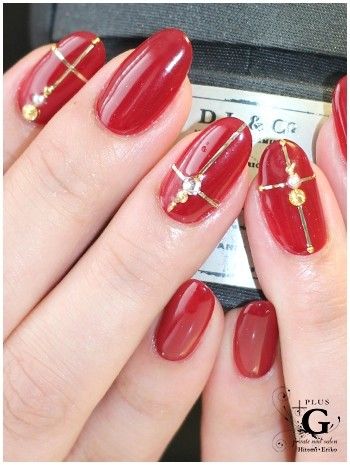ボルドーネイルおすすめデザインまとめ 女性らしい指先に トラブルブック